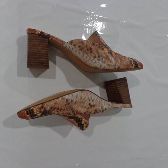 Adrienne Vittadini‎ NORIL Coral Multi Block Heel Mules MSRP $99 Womens Size 7.5M - Picture 6 of 7